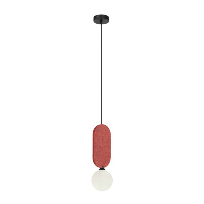 Підвісний світильник, люстра Italux PND-59815-1-RED Lorenzo G9 1x25W IP20 червоний
