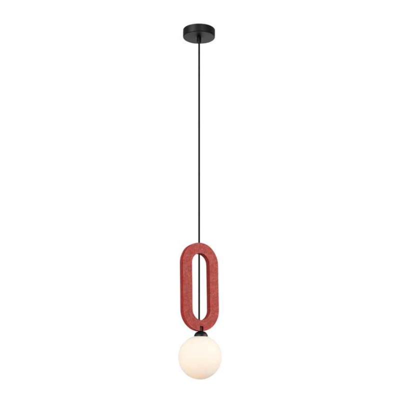 Підвісний світильник, люстра Italux PND-59839-1-RED Masso G9 1x25W IP20 червоний