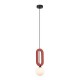 Підвісний світильник, люстра Italux PND-59839-1-RED Masso G9 1x25W IP20 червоний