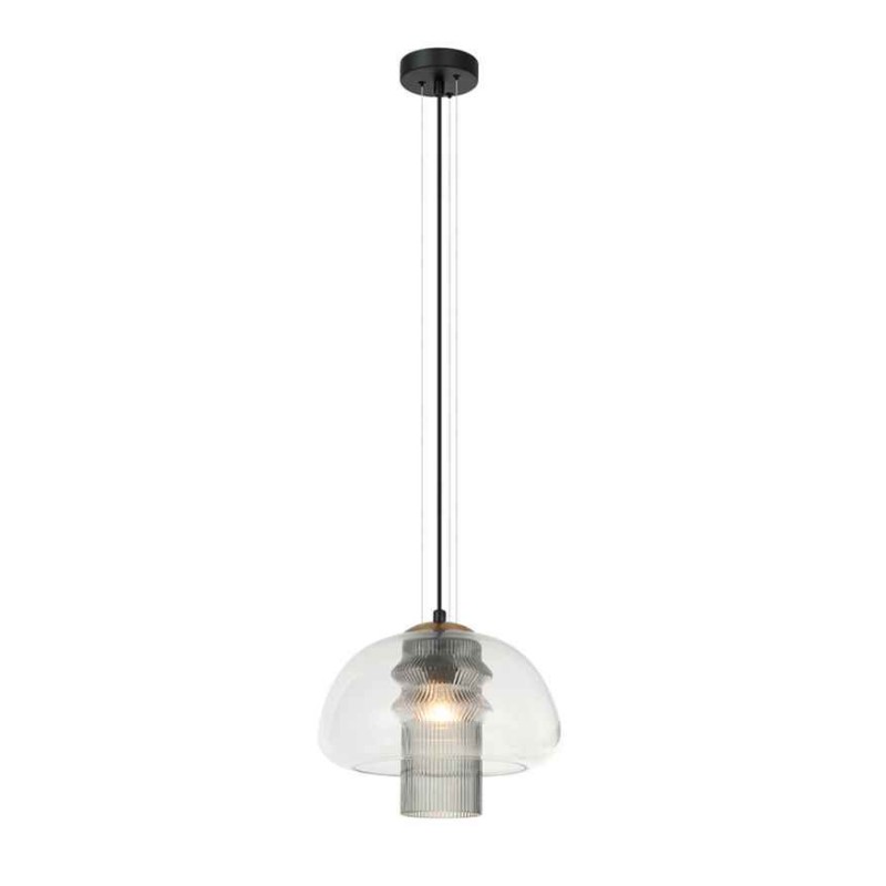 Светильник подвесной, люстра Italux PND-61001C-BK Feder E27 1x40W IP20 прозрачный