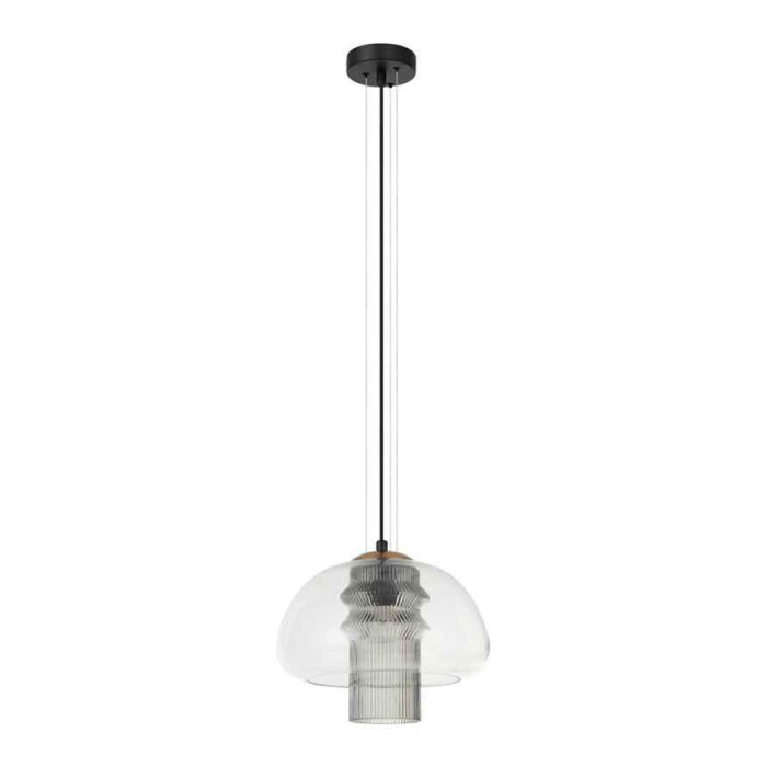 Светильник подвесной, люстра Italux PND-61001C-BK Feder E27 1x40W IP20 прозрачный