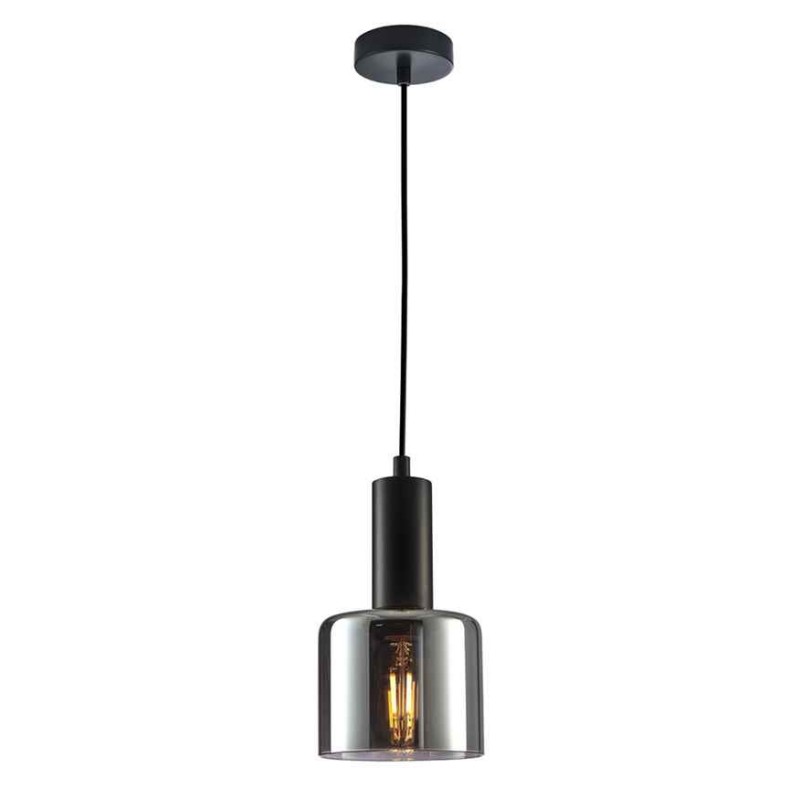 Світильник підвісний, люстра Italux PND-65342-1-BK+SG Santia E27 1x40W IP20 чорний
