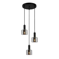 Светильник подвесной, люстра Italux PND-65342-3A-BK+SG Santia E27 3x40W IP20 черный