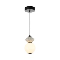 Подвесной светильник, люстра Italux PND-94921-1A-BK Balos LED 1x5W 3000K 550Lm IP20 черный