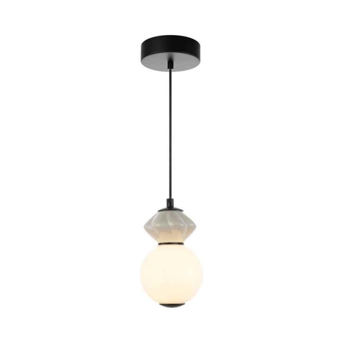 Підвісний світильник, люстра Italux PND-94921-1A-BK Balos LED 1x5W 3000K 550Lm IP20 чорний