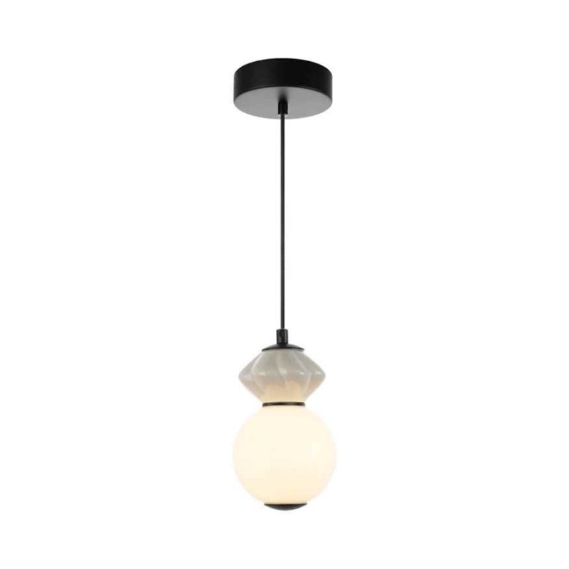 Підвісний світильник, люстра Italux PND-94921-1A-BK Balos LED 1x5W 3000K 550Lm IP20 чорний