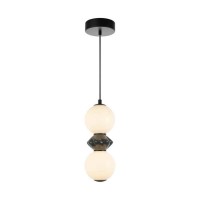 Підвісний світильник, люстра Italux PND-94921-2A-BK Balos LED 1x10W 3000K 1250Lm IP20 чорний