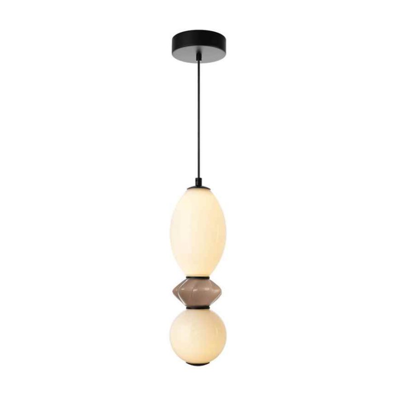 Підвісний світильник, люстра Italux PND-94921-2B-BK Balos LED 1x12W 3000K 1500Lm IP20 чорний