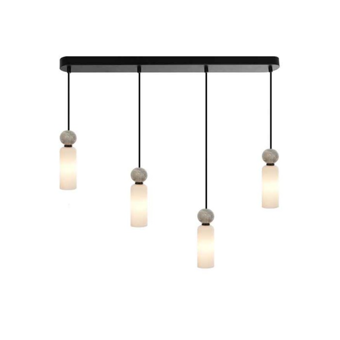 Светильник подвесной, люстра Italux PND-95331-4-BK Santos G9 4x40W IP20 черный