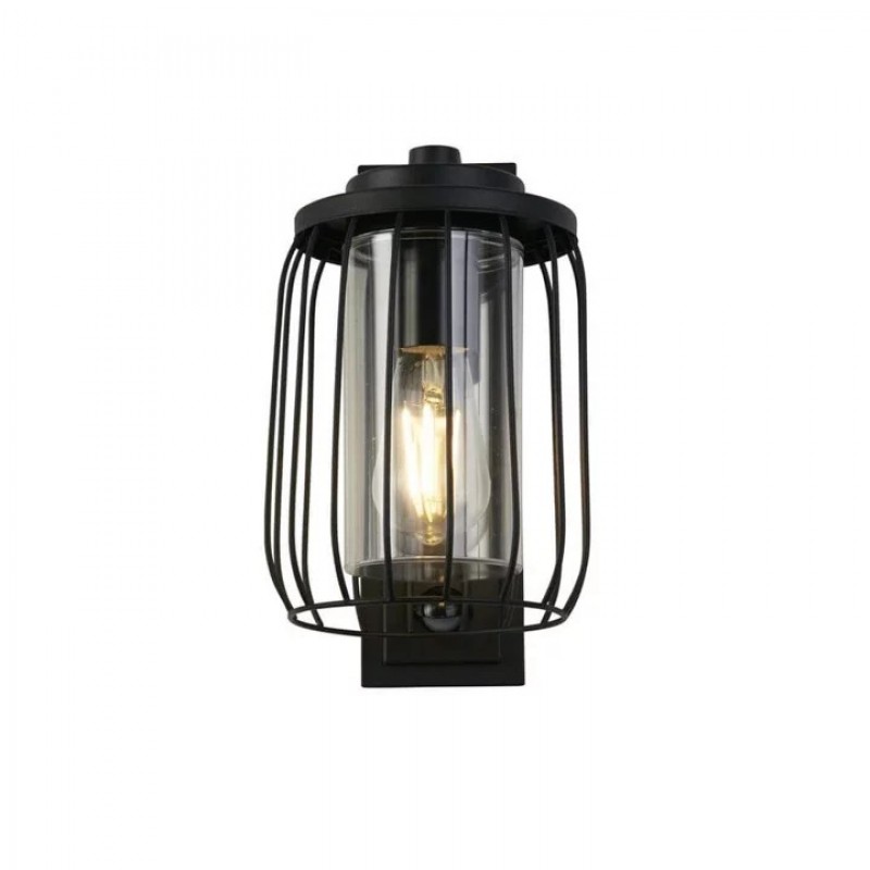 Бра Searchlight 44610BK-PIR Reed 1Lt Wall Light with PIR , Black Metal and PC Shade