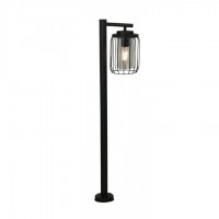 Парковий світильник Searchlight 44611BK Reed 1Lt Post Light, Black Metal and PC Shade