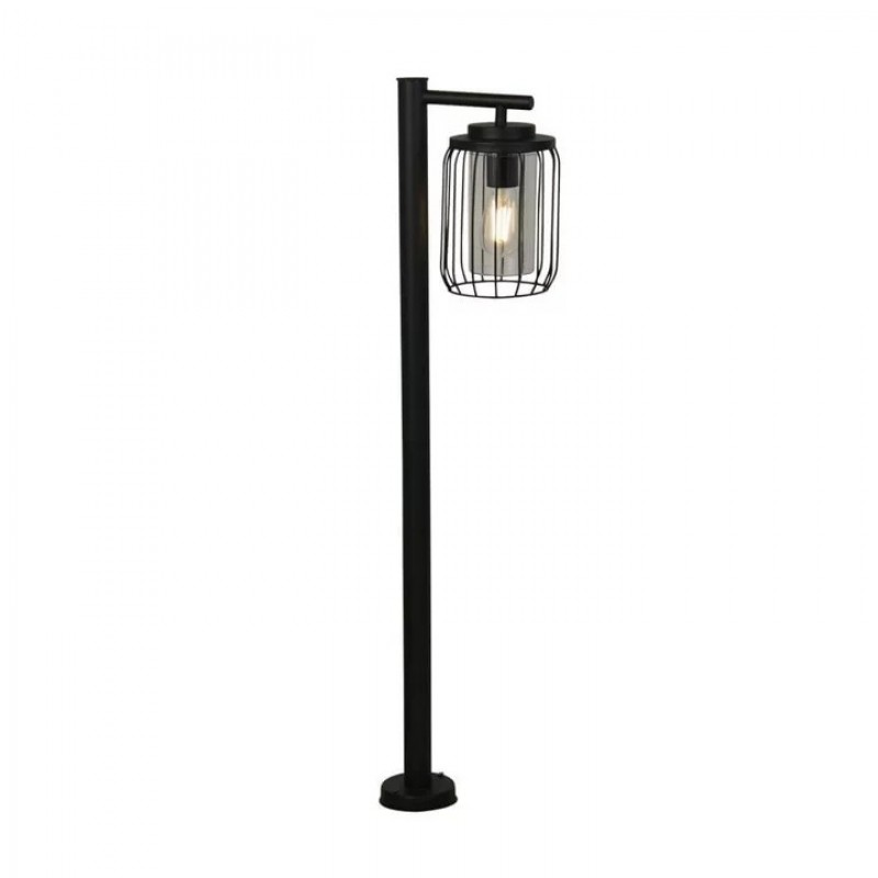 Парковий світильник Searchlight 44611BK Reed 1Lt Post Light, Black Metal and PC Shade