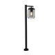 Парковий світильник Searchlight 44611BK Reed 1Lt Post Light, Black Metal and PC Shade