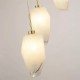 Підвісний світильник Searchlight 23146-5SB Rocky 5Lt Multi Drop Pendant, Satin Brass Metal & Glass