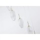 Підвісний світильник Searchlight 23147-8SB Rocky 8Lt Multi Drop Pendant, Satin Brass Metal & Glass