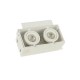 Точковий світильник Searchlight PL-SAB2-W Sablons 2 Square White Trimless