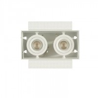 Точковий світильник Searchlight PL-SAB2-W Sablons 2 Square White Trimless