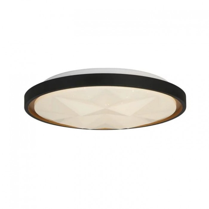 Потолочный светильник Searchlight 26185-415 Satellite LED Flush, Black with Star Effect Diffuser, 25 Вт, 1430 лм, 3000К-4000К-6000К