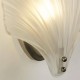 Бра - Searchlight 28980SS Shell 1Lt Wall Light, Satin Silver Metal &Frosted Glass IP44