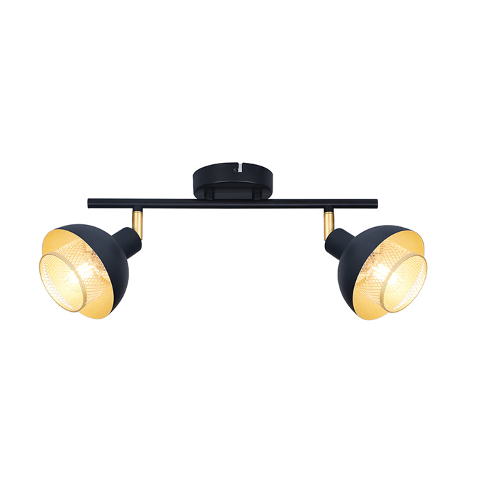 Спот Italux SPL-27357-2-BK-GD Savio Спот Italux SPL-27357-2-BK-GD Savio