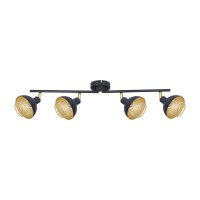 Спот - Italux SPL-27357-4-BK-GD Savio
