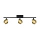 Спот - Italux SPL-45379-3-BK-BRSS Lafin