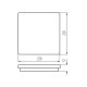 Уличный светильник Kanlux 38775 BENO LED 1x12/18 3000K/3500K/4000K 1840/2000/1980Lm IP65 белый