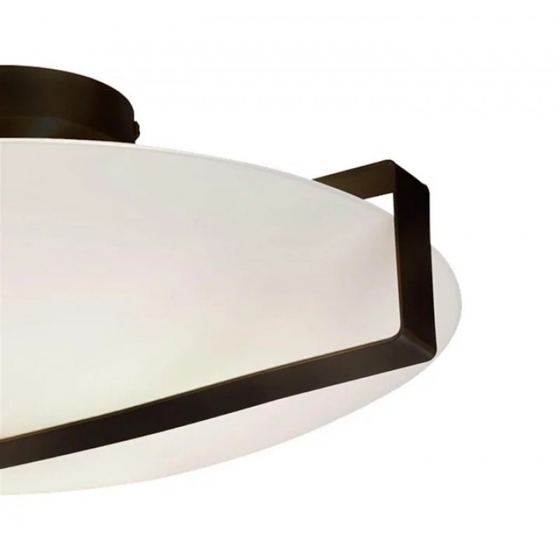 Люстра - Searchlight 73990-3BK Sundial Flush - Black Metal & Frosted Glass