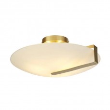 Люстра - Searchlight 73990-3GO Sundial Flush - Gold Metal & Frosted Glass