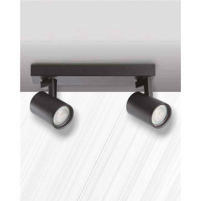 Світильник поворотний, спот Goldlux 328694 Lynx GU10 2x10W IP20 чорний