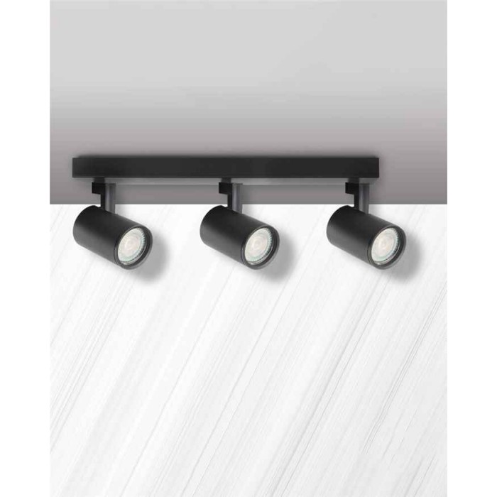 Светильник поворотный, спот Goldlux 328700 Lynx GU10 3x10W IP20 черный