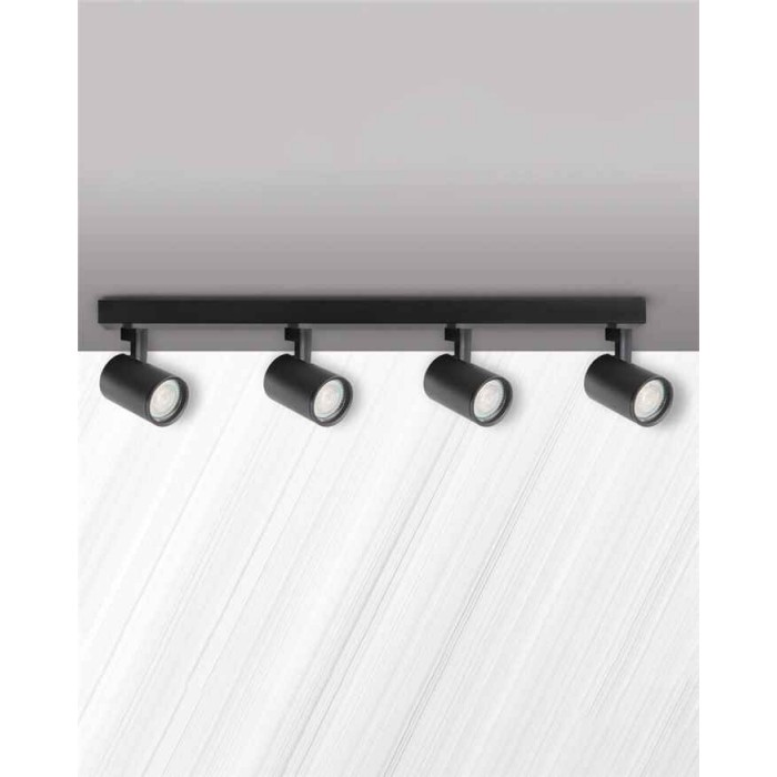 Светильник поворотный, спот Goldlux 328717 Lynx GU10 4x10W IP20 черный