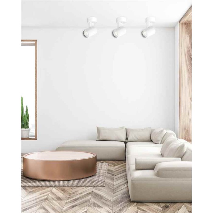 Світильник поворотний, спот Goldlux 328724 Lynx GU10 1x10W IP20 білий