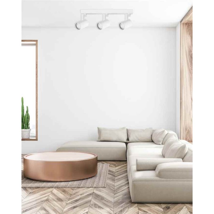 Светильник поворотный, спот Goldlux 328748 Lynx GU10 3x10W IP20 белый