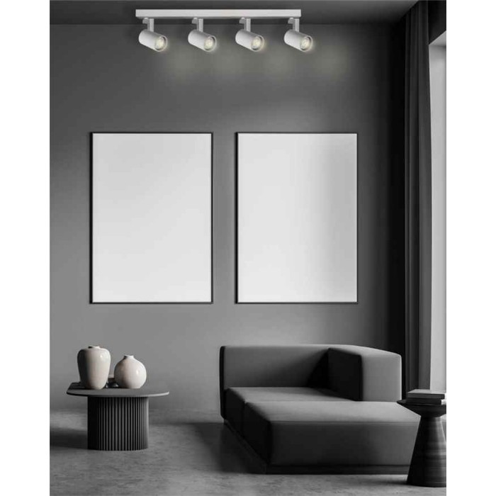 Светильник поворотный, спот Goldlux 328755 Lynx GU10 4x10W IP20 белый