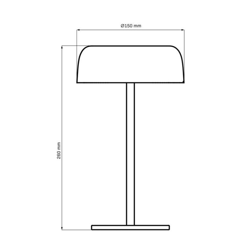 Світильник вуличний портативний Goldlux 329912 Trypolis LED 1x2W 2700K 180Lm IP44 чорний