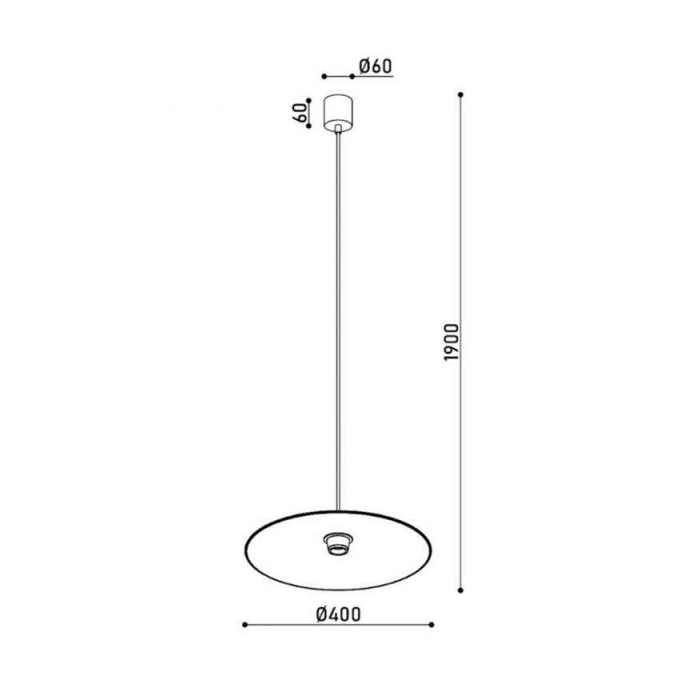 Підвісний світильник, люстра Kloodi DECO_PE-ALBA400 7W 3K WH LED 1x7W 3000К IP20 білий