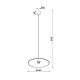 Подвесной светильник, люстра Kloodi DECO_PE-ALBA400 7W 3K WH LED 1x7W 3000К IP20 белый