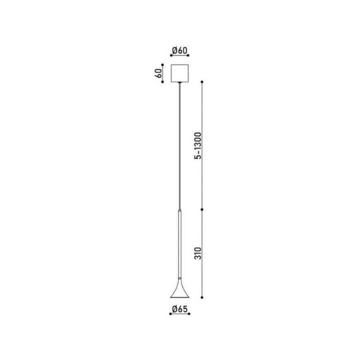 Подвесной светильник, люстра Kloodi DECO_PE-KATYA308 5W 3K 24D BK LED 1x5W 3000К IP20 черный