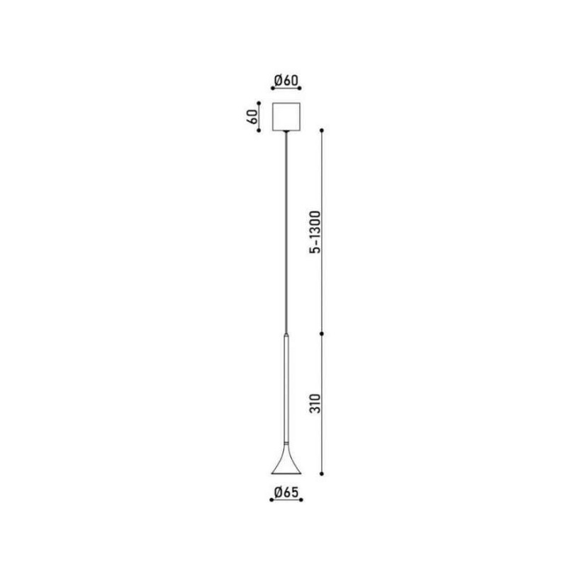 Подвесной светильник, люстра Kloodi DECO_PE-KATYA308 5W 3K 24D BK LED 1x5W 3000К IP20 черный