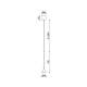 Подвесной светильник, люстра Kloodi DECO_PE-KATYA308 5W 3K 24D BK LED 1x5W 3000К IP20 черный