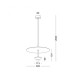 Подвесной светильник, люстра Kloodi DECO_PE-LUNA380 10W+3W 3K BK LED 2x13W 3000К 1300Lm IP20 черный