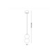 Подвесной светильник, люстра Kloodi DECO_PE-SONYA80 3W 3K BK SONYA80 LED 1x3W 3000К 120Lm IP20 черный