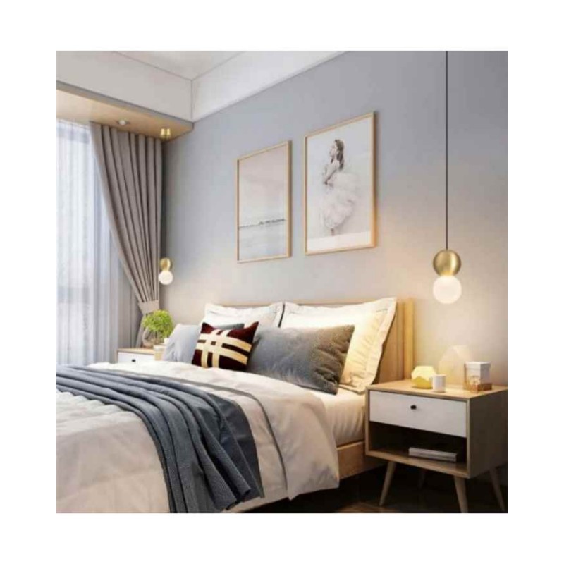 Подвесной светильник, люстра Kloodi DECO_PE-SONYA80 3W 3K GD SONYA80 LED 1x3W 3000К 120Lm IP20 золотой