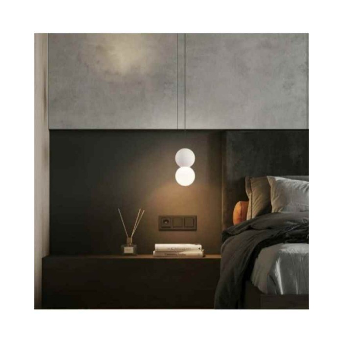 Підвісний світильник, люстра Kloodi DECO_PE-SONYA80 3W 3K WH SONYA80 LED 1x3W 3000К 120Lm IP20 білий