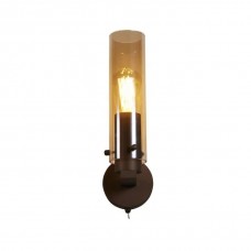 Бра - Searchlight 88920-1MO Sweden II 1Lt Wall Light - Mocha Metal & Amber Glass