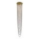 Люстра Searchlight 10883-5SB Swoop 5LT Pendant, Satin Brass & Clear Crystal