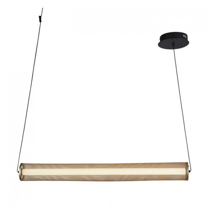 Підвісний світильник Searchlight 25151-1BK Thread LED Pendant Gold Mesh and Matt Black, 26 Вт, 1191 лм, 3000К