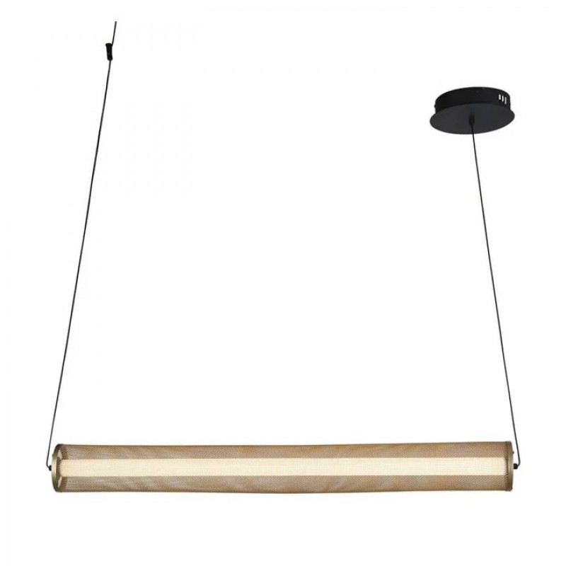 Підвісний світильник Searchlight 25151-1BK Thread LED Pendant Gold Mesh and Matt Black, 26 Вт, 1191 лм, 3000К