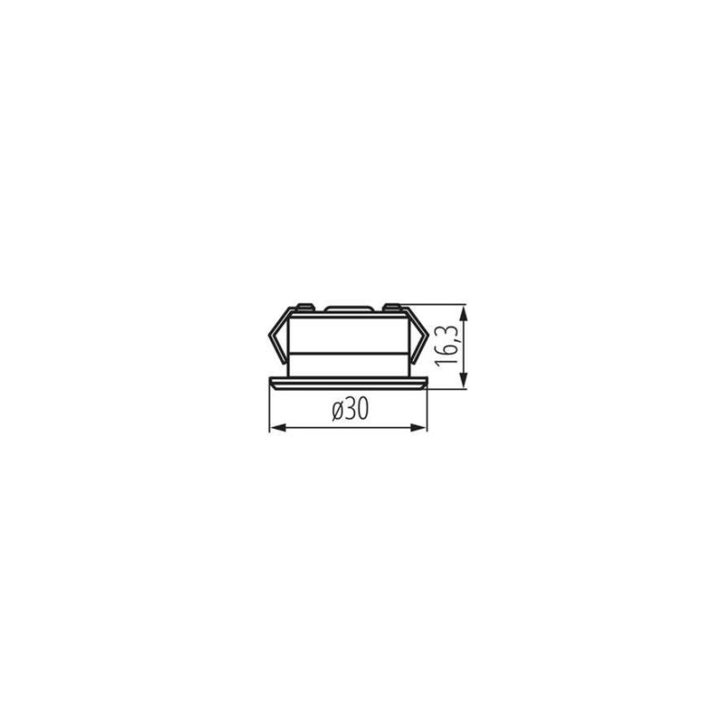 Точечный светильник Kanlux 23524 IMBER LED 1x1W 4000K 30Lm IP65 черный